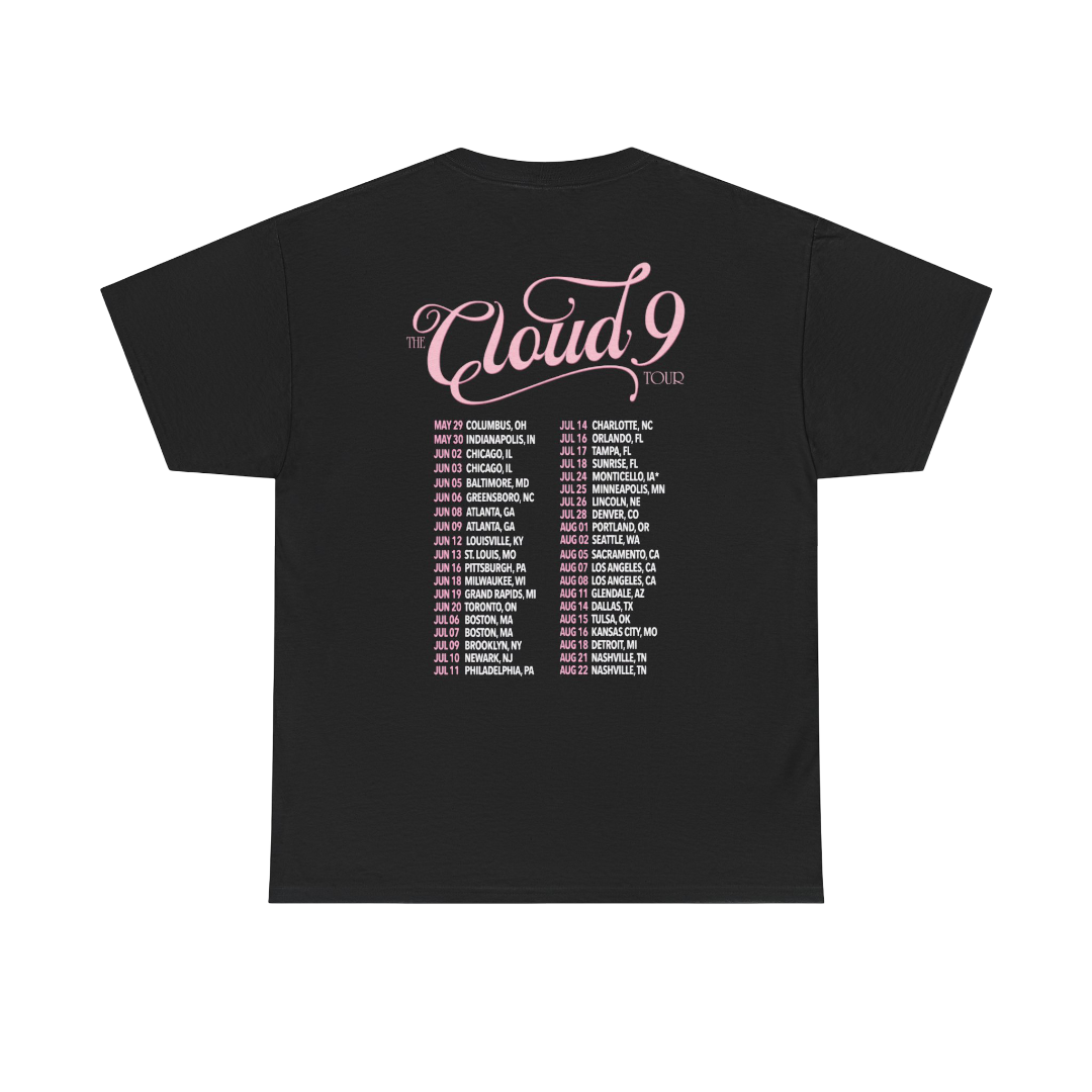 Megan Moroney Merch - Cloud 9 Tour Dates Tee